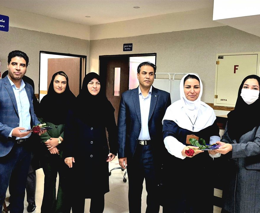 بازدید اعضای هیات رئیسه دانشکده علوم پزشکی از بخش غربالگری بیمارستان ثامن الحجج به مناسبت پویش ملی سرطان پستان